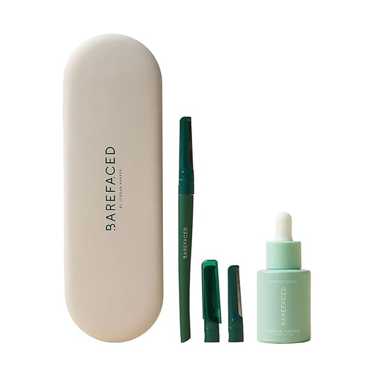 Barefaced Ultimate Women's Shaving Kit - Perfectionist Facial Oil and Facial Razor - Effortless Oilplaning and Dermaplaning at Home