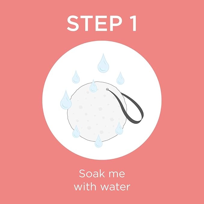 SPONGELLÉ Boxed Flower Shower Body Wash Infused Buffer, Beach Grass