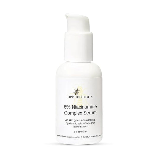 6% Niacinamide Complex Serum for Face with Hyaluronic Acid & Honey, Reduced Potential for Irritation, Pore Minimizer, Hydrating Facial Serum for Skin Even Tone – Anti-Aging for All Skin Types 2 fl oz