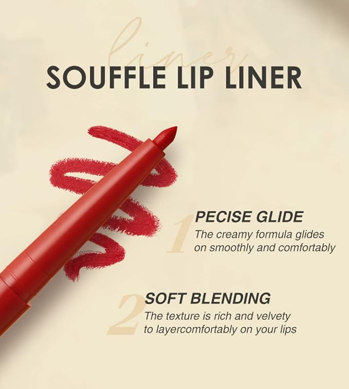 6pcs Nude Lip Liner and Lipstick Makeup Set, 3 Velvety Matte Liquid Lipsticks + 3 Matching Smooth Lip Liner One Step Lips Makeup Kits Waterproof Long Lasting Matte Lipstick Gift SetLip Liner and Lipstick (Set E, 6)