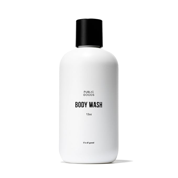 Public Goods Body Wash for Men and Women | Natural Soap for Bath & Shower | Body Scrub Made with Organic Essential Oils | Sulfate & Paraben Free | Vegan Friendly | 12 Fl Oz Bottle
