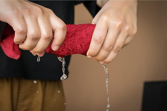 Softolle 100% Cotton Washcloths 60 Pack (12x12 Inches) Soft, Highly Absorbent Washcloth, Face Towels, Wash Cloths for Face, Ring Spun, Bulk Pack (Burgundy)