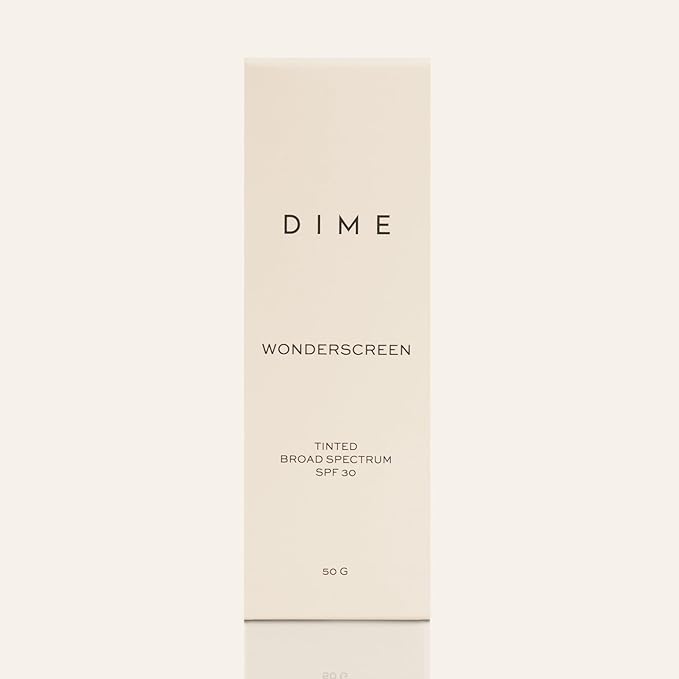 DIME Beauty Tinted Glow Wonderscreen SPF 30, Mineral Sunscreen for Face with 19% Zinc Oxide, Tinted Moisturizer with SPF, 50 g (Light)