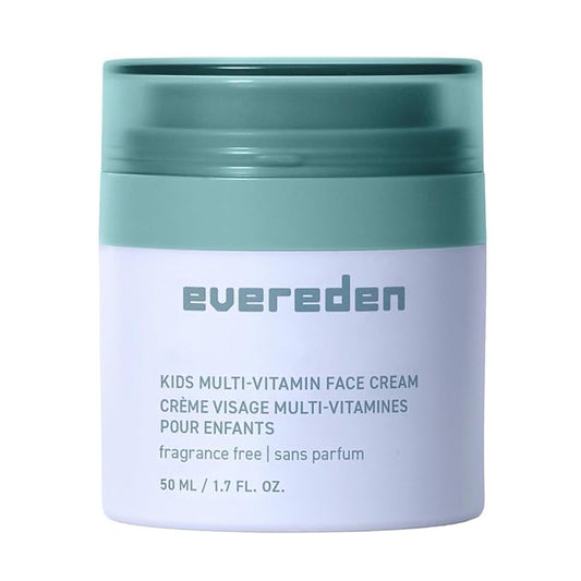 Evereden Fragrance-Free Kids Face Cream: 1.7 oz. | Unscented Face Lotion | Clean and Non-Toxic Face Moisturizer | Multi-Vitamin Unscented Skin Care for Kids