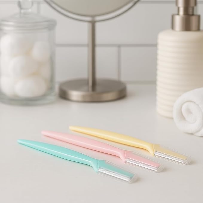 Dermaplane Razor for Women Face – Eyebrow Razor & Facial Hair Remover with Protective Cover – Reusable Dermaplane Facial Razor for Smooth, Flawless Skin