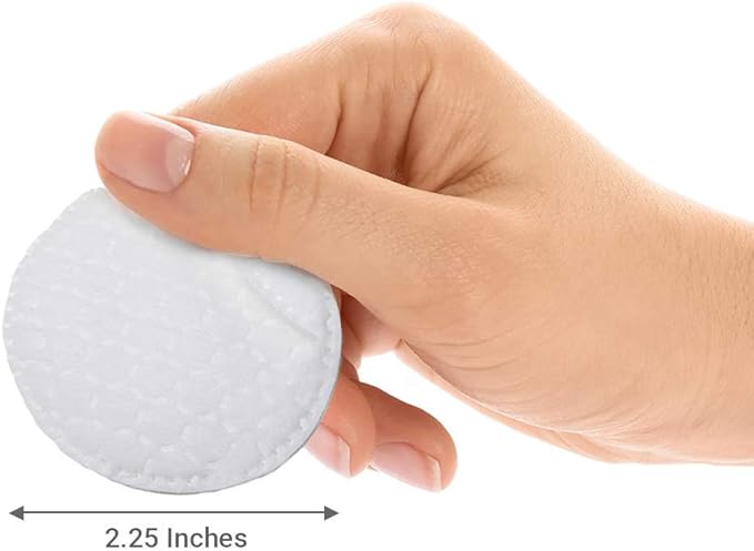 ForPro Premium Stitched Cotton Rounds, 100% Pure Cotton Pads for Removing Makeup, Nail Polish, and Cleansing Face, Pack of 6, Counts 600