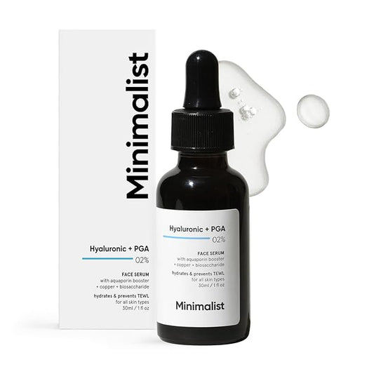 Minimalist 2% Hyaluronic Acid Serum for Face for Intense Hydration, Glow & Lesser Fine Lines | Helps with Skin Dryness & Elasticity | For Women & Men | For all Skin Types | 1 Fl Oz / 30 ml