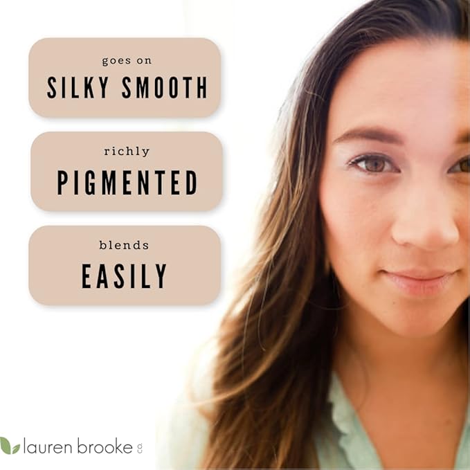 Lauren Brooke Cosmetiques Cream Eyeshadow | Natural Organic Eye Makeup, Richly Pigmented, Dahlia (Shimmer)