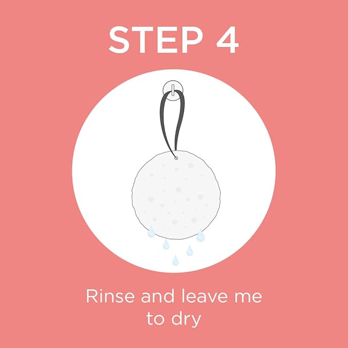 SPONGELLÉ Boxed Flower Shower Body Wash Infused Buffer, Beach Grass