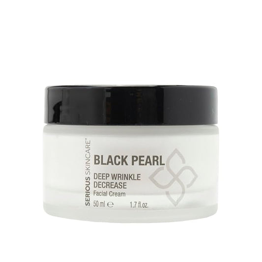 Serious Skincare Black Pearl Deep Wrinkle Decrease Face Moisturizer to Reduce Appearance of Lines & Wrinkles - Anti Aging Cream For Face & Neck with Hydrating Peptides & Caviar Extract - 1.7 oz.