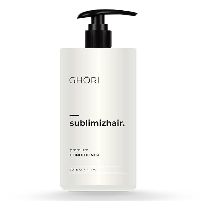 Sublimizhair Herbal Premium Conditioner for Silky Smooth Hair | Detangles, Strengthens Damaged Strands | Deep Hydration & Frizz Control, Nourishing Conditioner | Sulphate-Free, 500ml/16.9 fl oz