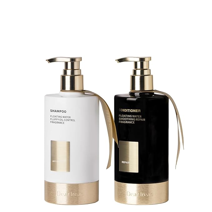 Dear Irean Shampoo and Conditioner Set For Women with Love Gift Box, Fluffy Fragrance Hair Care Sets for Dry, Damage and All Hair Types with Oil-Control & Anti-Dandruff, Suitable for Gifts, 12.4 oz x2