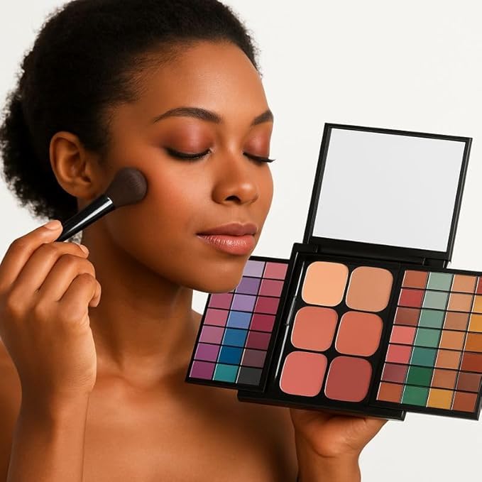 Malibu Glitz 66 Color Eyeshadow Palette – Highly Pigmented Matte & Shimmer Shades – All-in-One Makeup Kit for Eye Looks – Blendable, Long-Lasting, Cruelty-Free