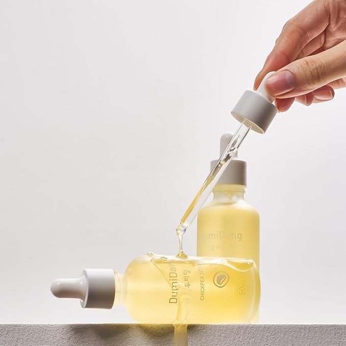 Chickpea Serum - Korean Traditional Vegan Skincare Formula, Dry Skin Nutrition & Anti-Aging with Fermented Chickpea Extract, Panthenol & Phytosqualane, 50mL | 1.69fl.oz.