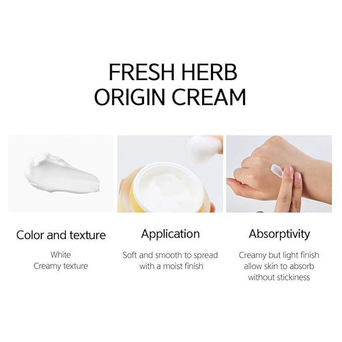 NACIFIC Fresh Herb Origin Facial Cream 1.69fl.oz 50ml Vitamin B, Vitamin Radiance Skin's moisture barrier Hydrating day and night Korean skincare for All skin types