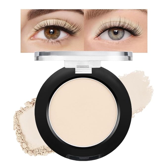 Monochrome Matte Eyeshadow Makeup Palette,Highly Pigmented Off-White Eyeshadow Palette,Matte Pressed Powder Eye shadow Makeup,Single Vegan Eye Shadow,Daily Evening Women Girls Eyeshadow Gift 06