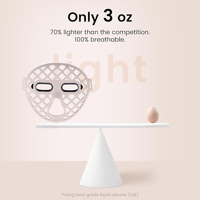 LED Face Mask Light Therapy, 4 Modes Portable Red Light Therapy Infrared Light for Face with 2600mAh Rechargeable, IP67 Washable, 216 LEDs for Anti-Aging, Skin Firming & Radiant Glow at Home