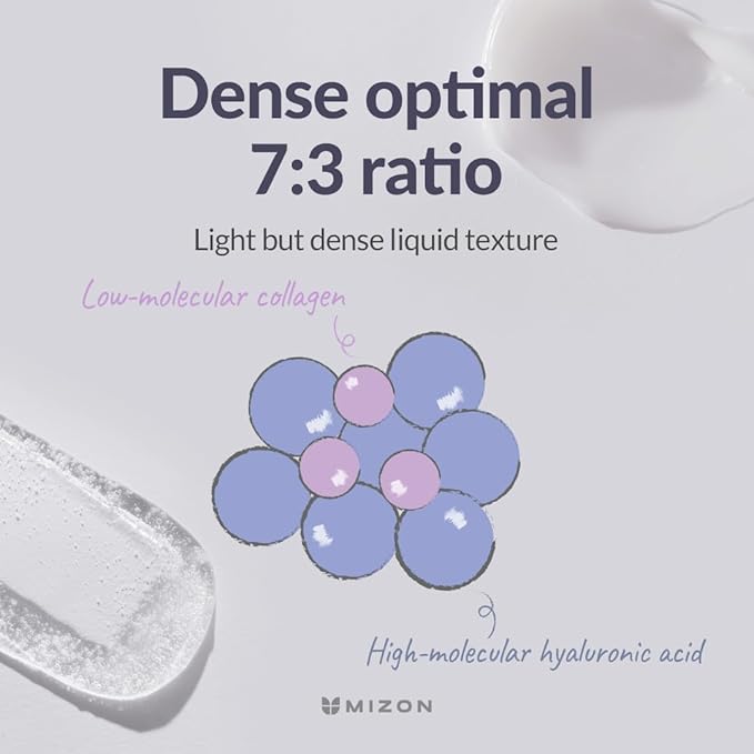 MIZON Hyalugen Le Lift Serum with Hyaluronic Acid and Marine Collagen for Fine Lines Total Face Care Youthful Skin Refreshing Lifting Korean Skincare (1.01 oz)