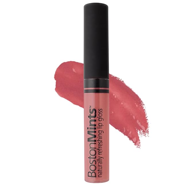 Plump & Shine Lip Duo Set - Plum Island Lip Gloss (.25oz) and Lip Plumper Southie Pout (.25oz) - Naturally Refreshing Vegan Lip Gloss