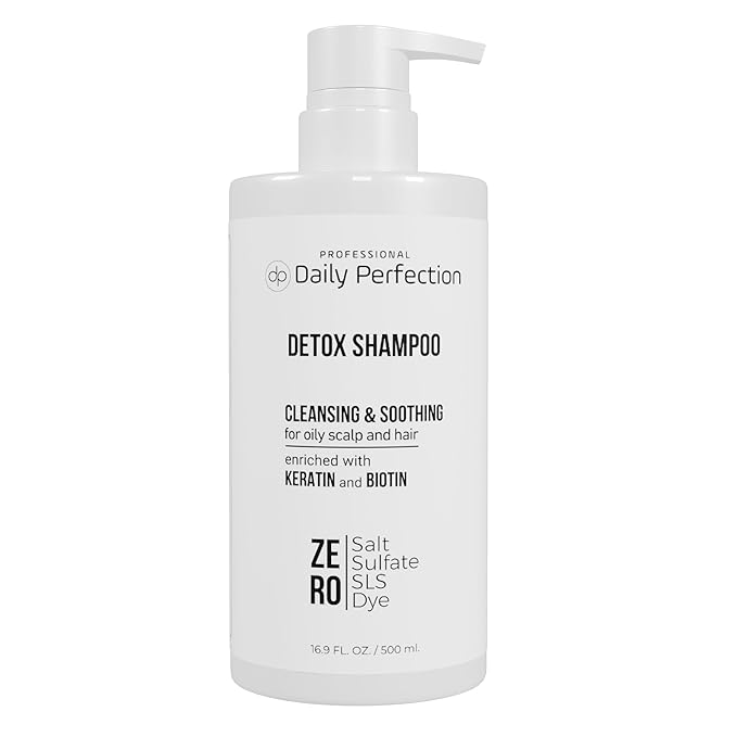 (dp) Detox Shampoo – Clarify & Remove Buildup, Oil & Impurities – Clean + Salon-Grade Formula with Biotin & Keratin