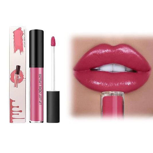 12 Colors Cream Texture Lipstick, 2026 Upgrade 12 Colors Lips Staining Lip Oil Long Lasting Lip Gloss Natural Non-Stick Non-Fading Liquid Lipstick, Hydrating Lip Tint Waterproof LipStain (#6)