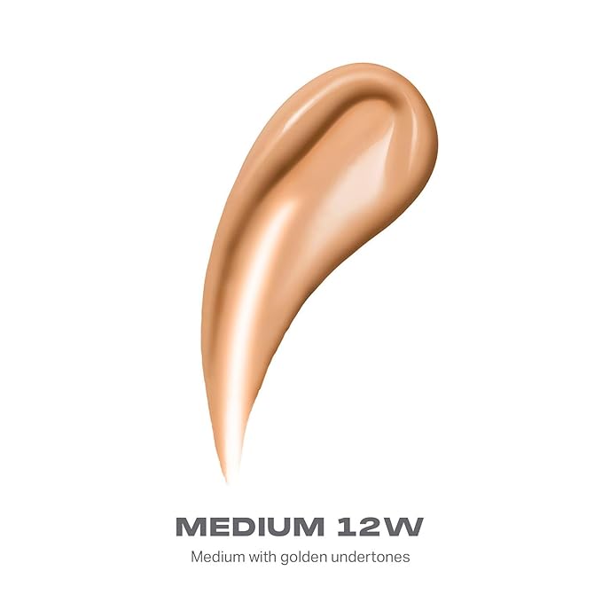 Morphe Lightform Dewy Foundation - Extended Hydration Foundation Makeup with a Lasting, Natural Radiant Finish - Long-Wearing Formula with Buildable, Medium Coverage - Medium 12W (1.01 fl oz)