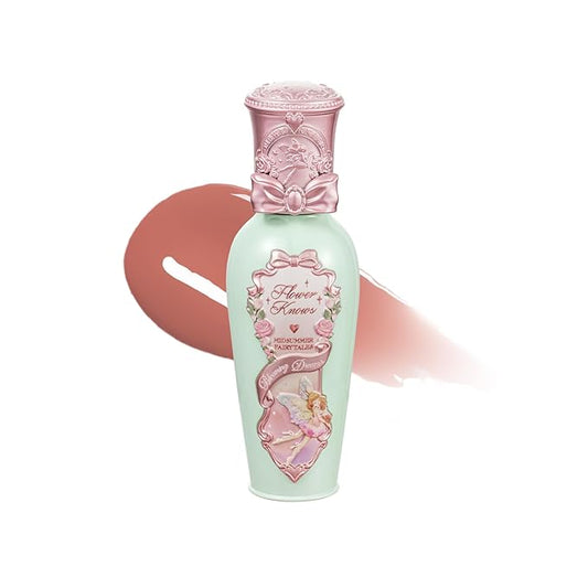 Flower Knows Midsummer Fairytales Coating Lip Lacquer,Glowy Non-Fading Lip Gloss,Hydrating Tinted Lip Oil for Girls&Women,Vegan & Cruelty Free,0.17Fl Oz(G08 Mystery Island)