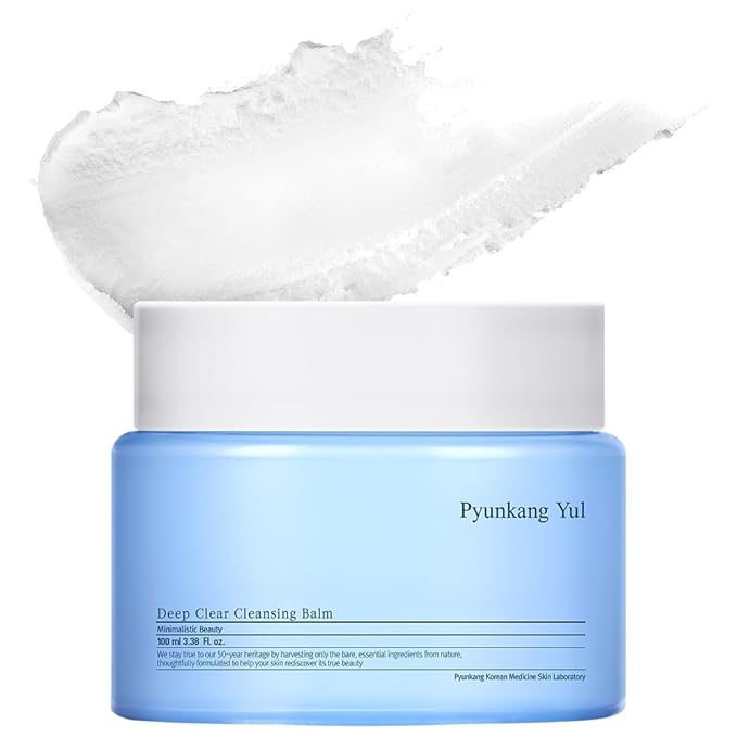 Pyunkang Yul PKY Deep Clear Cleansing Balm, All in One Facial Cleanser for Heavy Makeup Removal, Moisturized Finish with Plant Based Oil, Korean Skincare (3.38 Fl.Oz, 100ml)