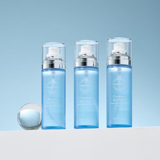 Cryogenic Activator – Mineral-Rich Deep Sea Water Mist with Dissolved Oxygen, Soothing & Regenerating Spray for Soothing, Clinically Tested Non-Irritating. 3.38 fl.oz (100ml)