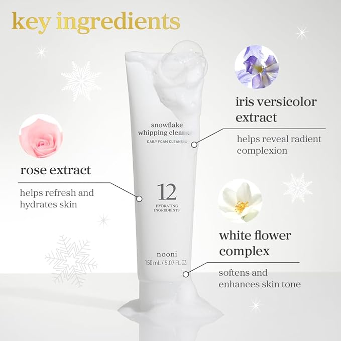 NOONI Facial Cleanser - Double Cleansing Duo Gift Set, 2 in 1 Cleansing Oil & Whipping Foam Cleanser | Korean Skin Care, Face Wash, Makeup Remover, Pore Care, Skincare, Korean Beauty, Vegan