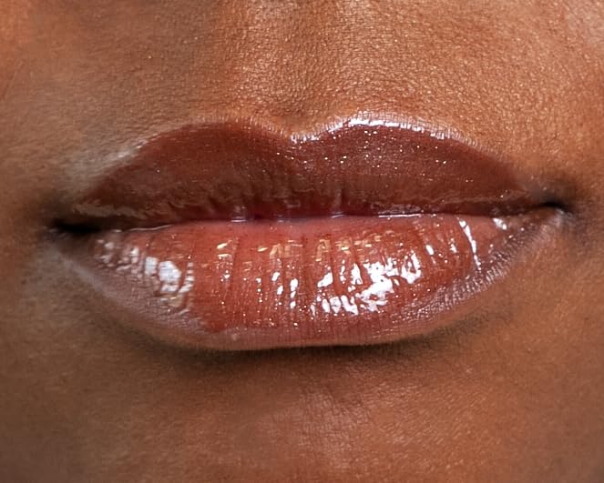 | Handmade, Vegan, Moisturizing Lip Gloss, Non-Sticky Lip Gloss (Chestnut)