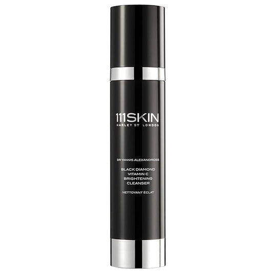 111SKIN Black Diamond Vitamin C Cleanser Face Wash for All Skin Types, Foaming Facial Cleanser with Peptidic Microalgae Complex for Dull Uneven Skin Tone & Dark Spots 3.4 fl oz
