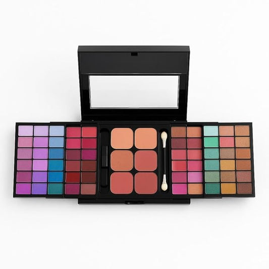 Malibu Glitz 66 Color Eyeshadow Palette – Highly Pigmented Matte & Shimmer Shades – All-in-One Makeup Kit for Eye Looks – Blendable, Long-Lasting, Cruelty-Free