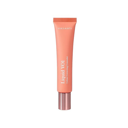 Liquid VO1 Undereye Color Corrector and Concealer by VASANTI - Light to Medium Skin Tones - Paraben Free, Gluten Free - Look Younger with this Dark Circle Concealer