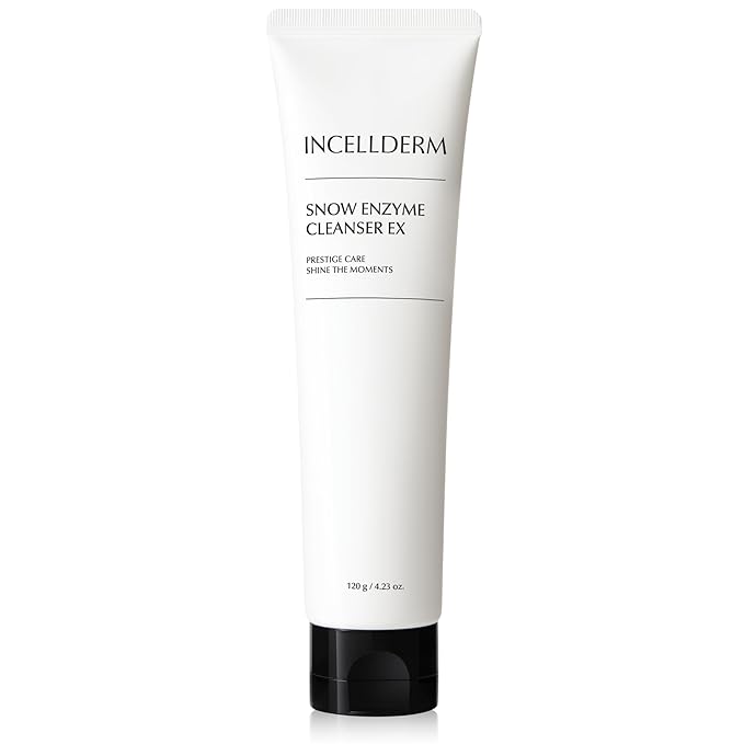INCELLDERM Snow Enzyme Cleanser, Makeup Remover, K-beauty Cleansing Foam 120g