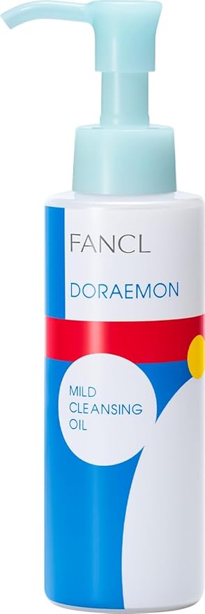 FANCL Mild Cleansing Oil Doraemon Limited Edition – Japanese Makeup Remover & Facial Cleansing Oil for Sensitive Skin, Preservative-Free