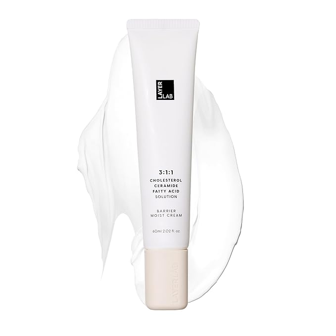 LAYERLAB Barrier Moist Cream - Up to 100H Hydration Face Moisturizer with Ceramide, Cholesterol, K-Beauty Skincare with Shea Butter for Deep Hydration & Moisture Barrier Support 2.02 fl oz