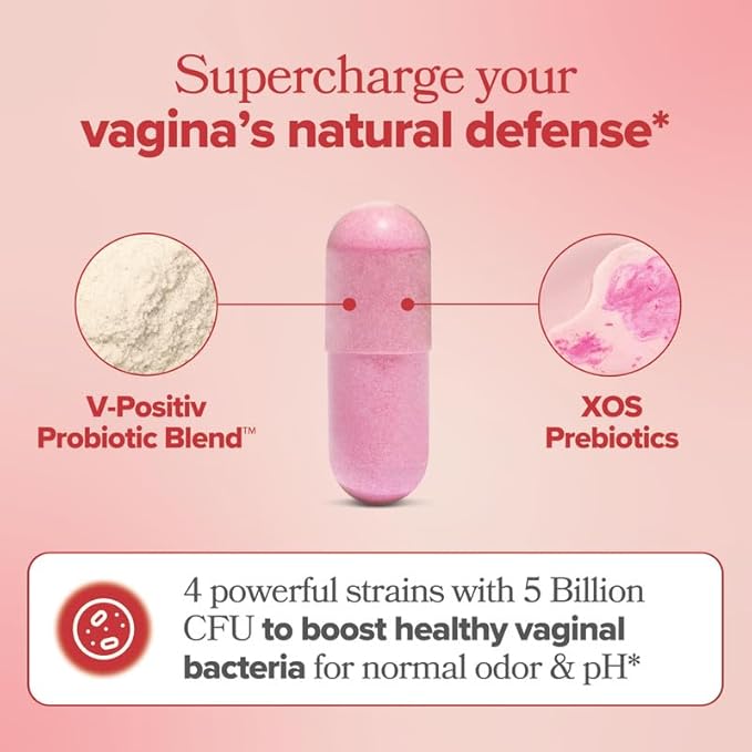 O Positiv URO Vaginal Probiotics for Women pH Balance with Prebiotics & Lactobacillus Probiotic Blend - Vaginal Health Supplement - Promote Healthy Vaginal Odor & Vaginal Flora, 60 Count (Pack of 2)