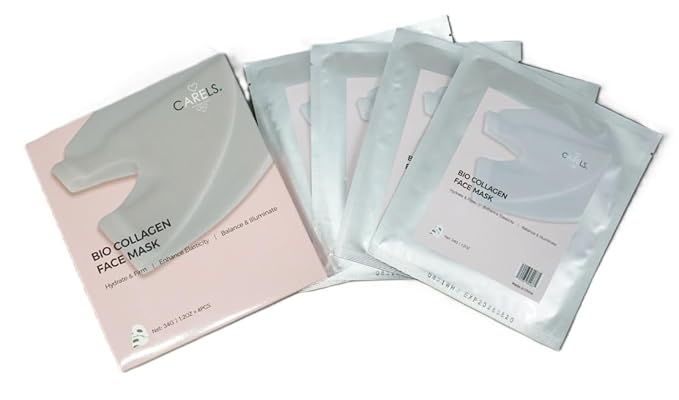 Bio Collagen Face Mask – Deep Collagen Overnight Mask, Hydrating Collagen Face Mask– Overnight Skincare Treatment for Women & Men – Moisturizing Facial Sheet Mask
