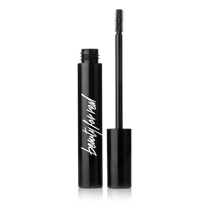 Beauty for Real Hi-Def Mascara, Just Black - Set of 3 - Defining & Volumizing Lash Definer - Humidity & Smudge Proof - Micro Brush Ensures Versatile Application - 2.3 oz