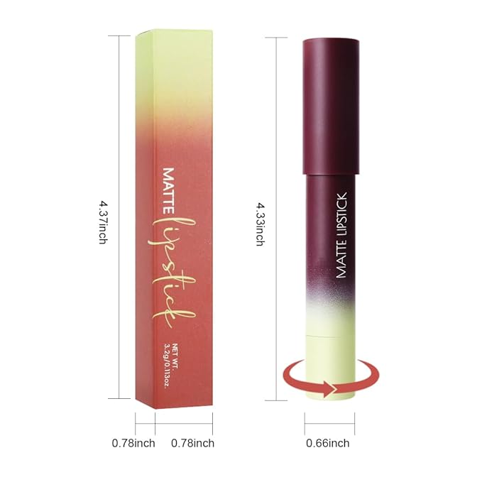 BINGBRUSH 2in1 Matte Lip Liner and Lipstick Combo, Lipstick for Women, Longwear Waterproof Lip Liner Pencil, Matte lipstick Smudge Proof lipstain, Women's Long Lasting Lip Makeup (6#Velvet Crush)