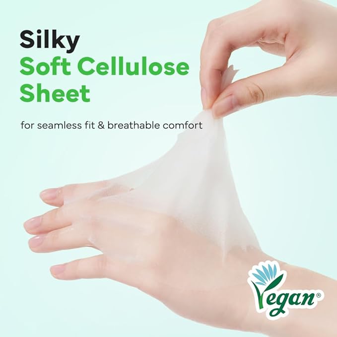 SAM’U PH Sensitive Pore Fit Face Mask – Pore Tightening & Exfoliating Vegan Sheet Mask with AHA, BHA, PHA, LHA, Texture Refining, Travel-Friendly Korean Skincare (5 Sheets)