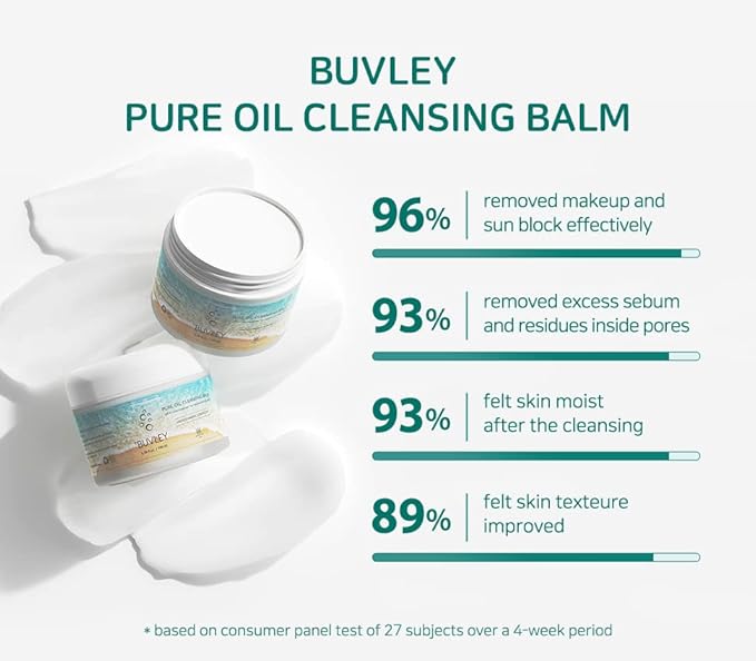 Pure Oil Cleansing Balm I Low pH, Vegan, Cruelty Free | Daily Makeup Remover Calming and Hydrating Facial Cleanser