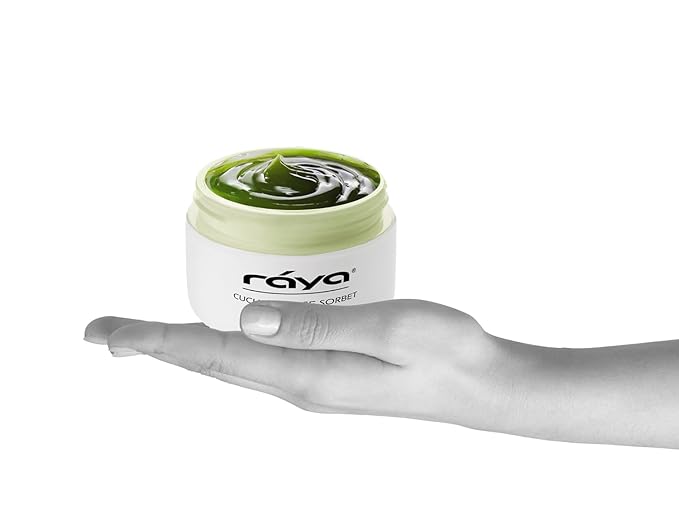 Raya Cucumber Ice Sorbet Masque (608) | Cooling Facial Gel Mask & Soothing Cucumber Extract, for Hydrating, Calming, Revitalizing & Refreshing All Skin Types, Great for Post-Sun Treatment - 120 ml