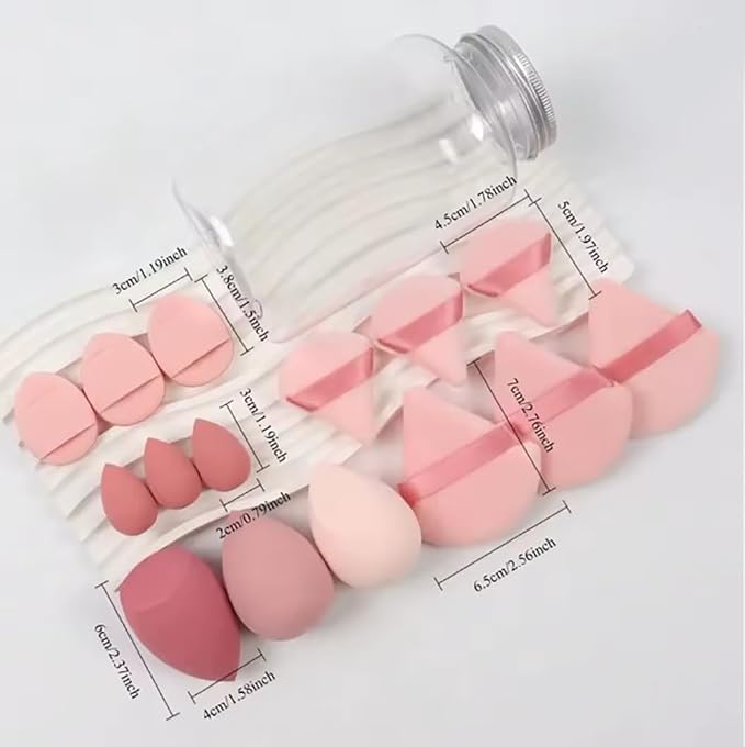 15pcs Makeup Sponge Blender Set, Beauty Blending Sponges for Foundation and Powder