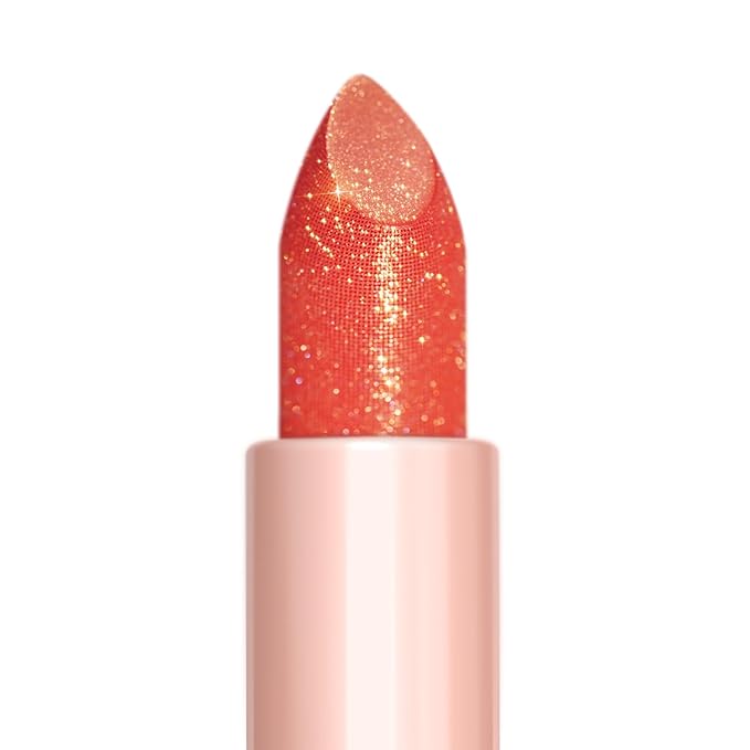 Oulac Moisturizing Coral Lipstick for Women Tinted Lip Balm Infused with Sodium Hyaluronate Acid, Lightweight Lip Makeup, Vegan & Gluten Free, PG04 Sunrise