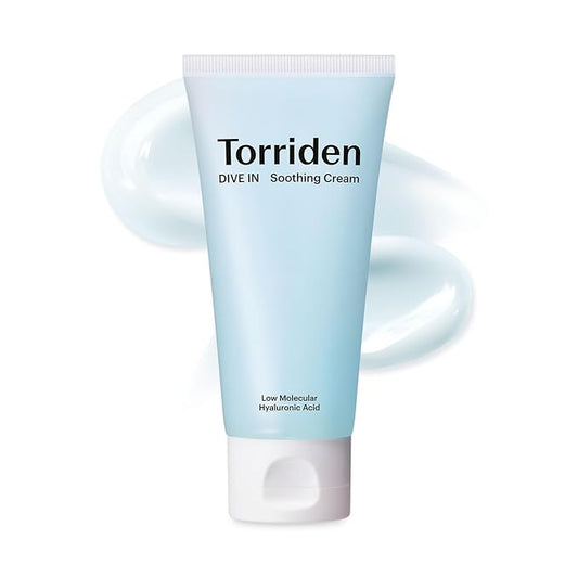 Torriden DIVE IN Hyaluronic Acid Soothing Cream Tube Type 100ml (3.38 fl. oz) | Revitalizing Facial Moisturizer for Sensitive and Dry Skin | Hyaluronic Acid, Panthenol, Allantoin