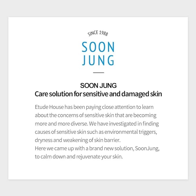 ETUDE SoonJung Hydro Barrier Cream, Face Moisturizer for Sensitive Skin, 92.2% Hydrating Ingredients, Low pH Level 5.5, Dermatologically Tested, Panthenol, Madecassoside, Korean Skin Care (2.54 Fl Oz)