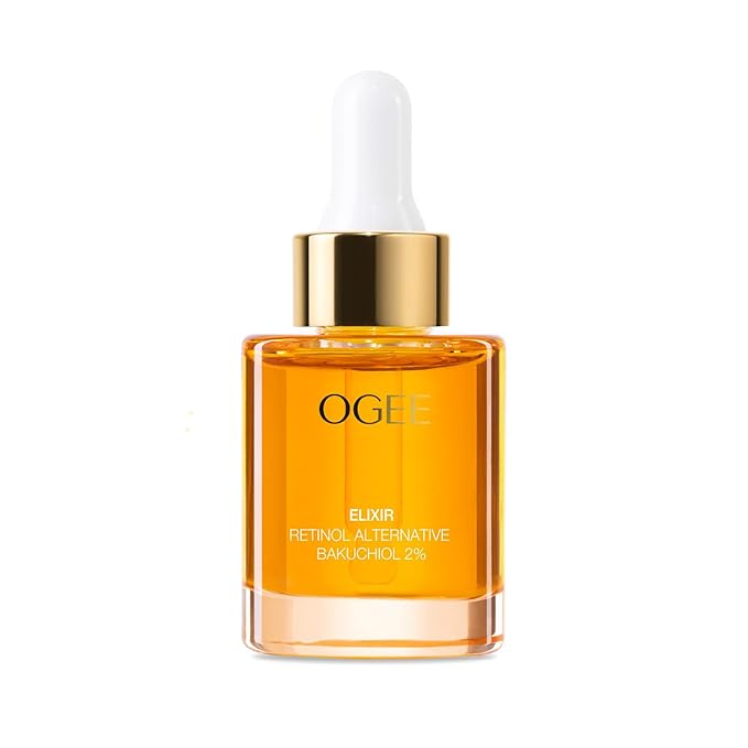 Ogee Natural Retinol Bakuchiol Serum 2% Elixir - Certified Organic Face Serum for Wrinkles and Fine Lines