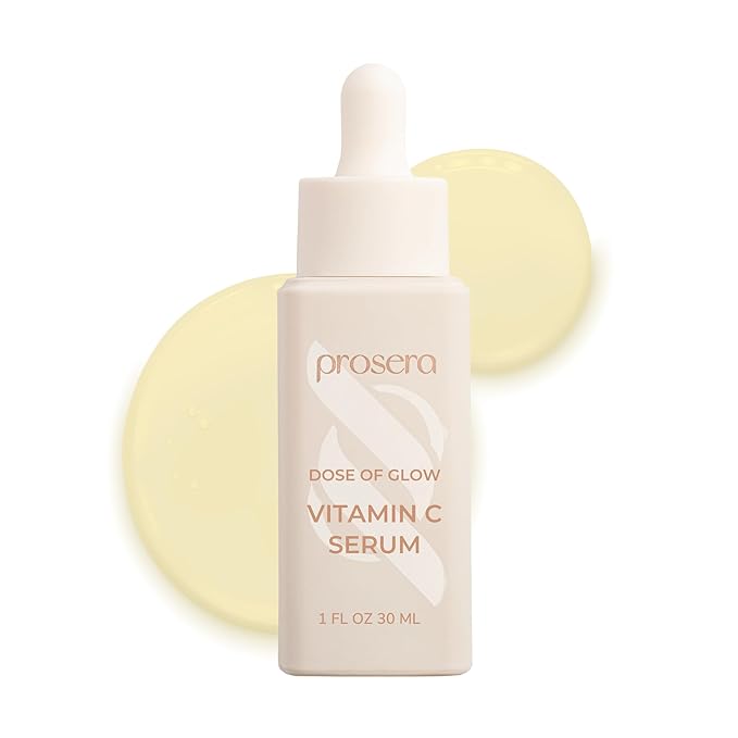 Dose of Glow Vitamin C Serum- Hydrating and Brightening Serum with Peptides, Hyaluronic Acid, Niacinamide and CoQ10. Firms Skin and Reduces Dark Spots and Fine Lines. 1 fl oz